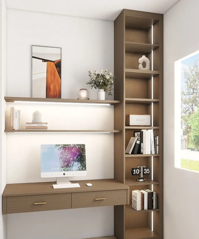 Custom Home Office Built-In Cabinetry