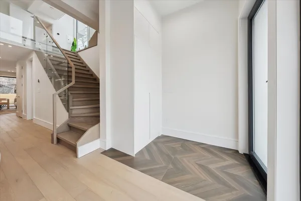 Contemporary kitchen cabinetry white lacquer finish