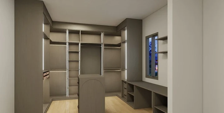 Integrated Elegance - Luxury Closet Suite in Pickering - Closet project in Pickering, Ontario by B3 Interiors