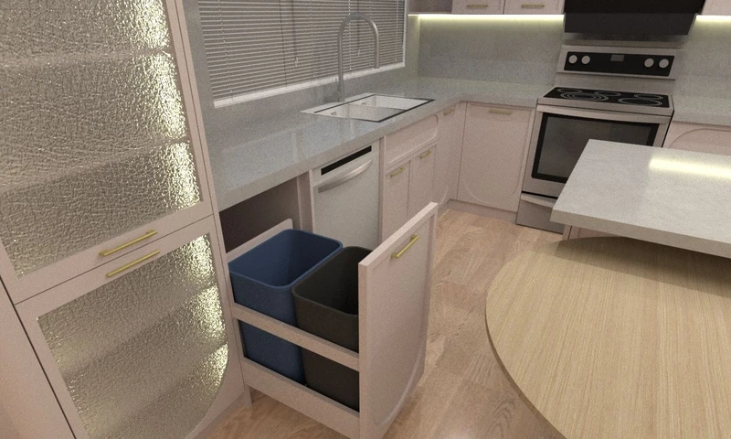 Soft Curves, Smart Function - Transitional Kitchen in Newmarket