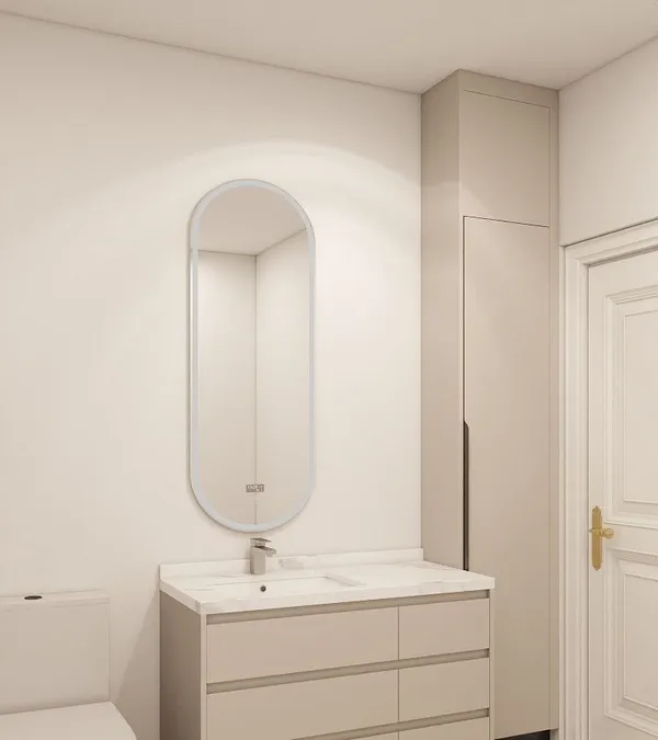 Modern bathroom vanity 70s design Toronto renovation