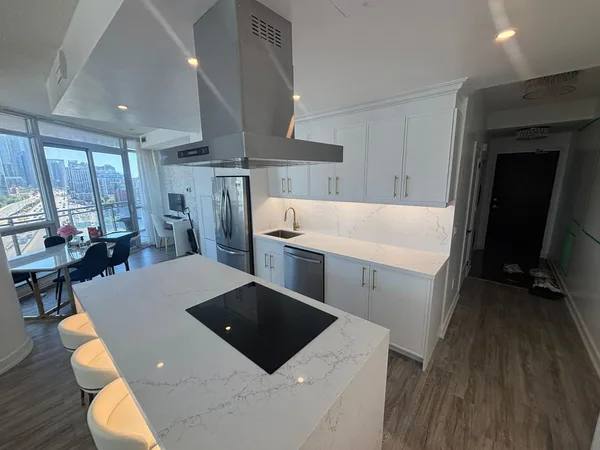 Smart storage solutions condo kitchen Toronto