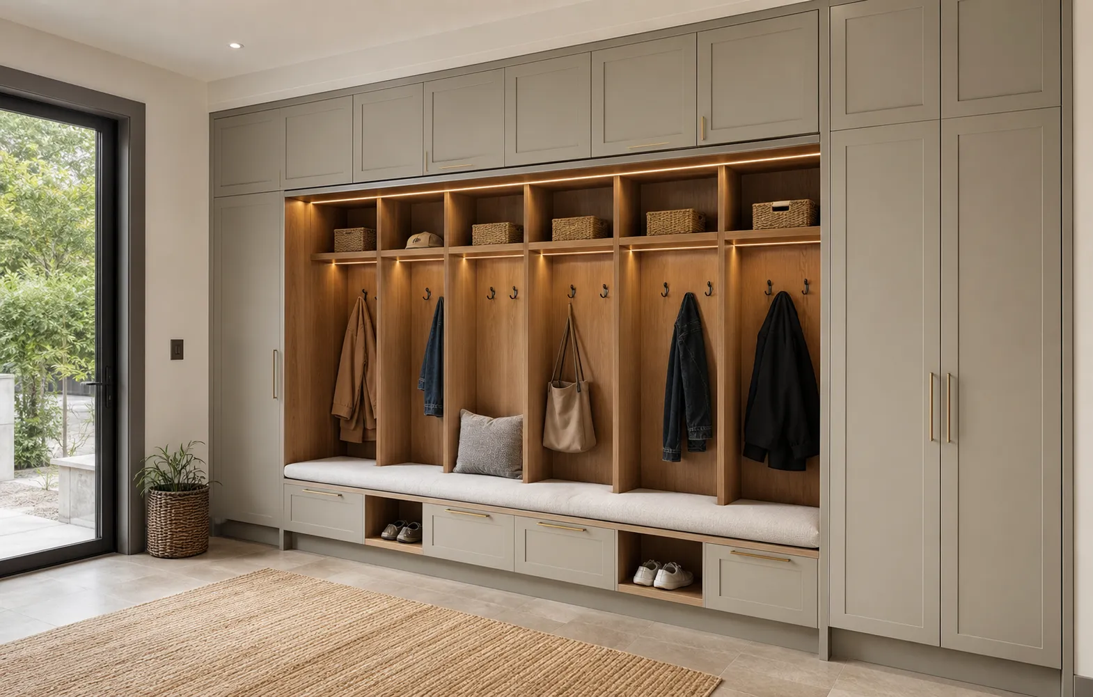 Custom Mudroom & Entryway Storage Solutions