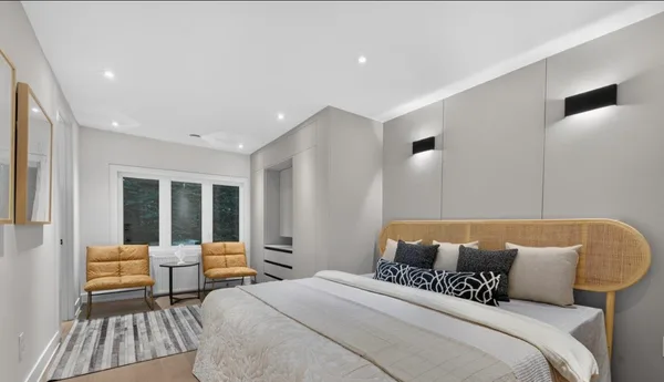 Forest Hill bedroom with custom wardrobe wall and integrated drawers
