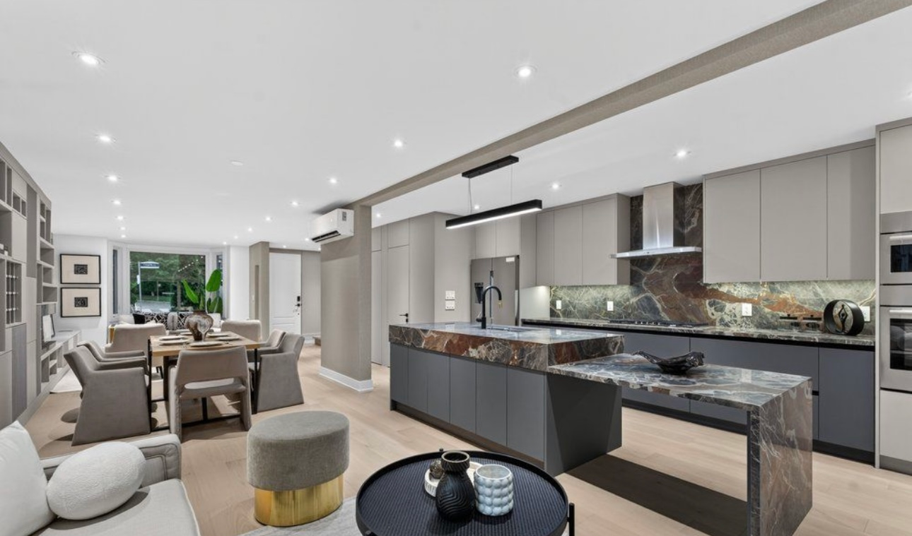 Forest Hill whole-home kitchen, dining, and living cabinetry