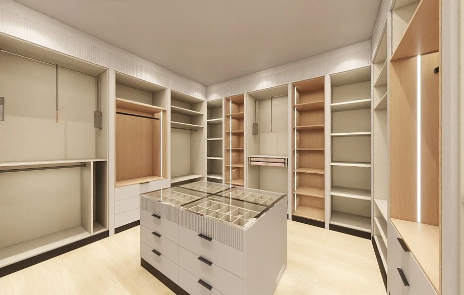 Sunman Court Residence - Walk-In Closet and Built-In Millwork Package